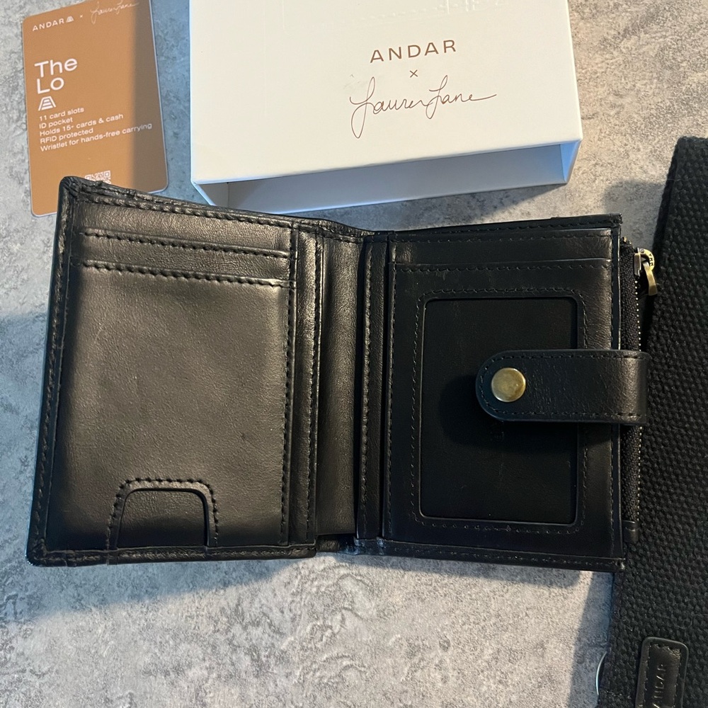 Andar x Lauren Jane The Lo Black Wallet - Picture 5 of 13